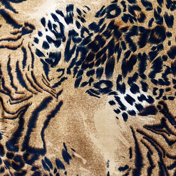 SASH Vintage leopard print short sleeve top ~ SMALL MEDIUM rockabilly goth shirt - Picture 5 of 14